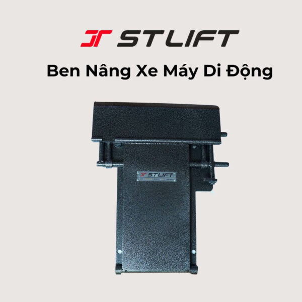 Ben nâng xe máy di động stlift màu đen