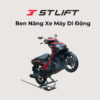 Ben nâng xe máy di động stlift màu đen